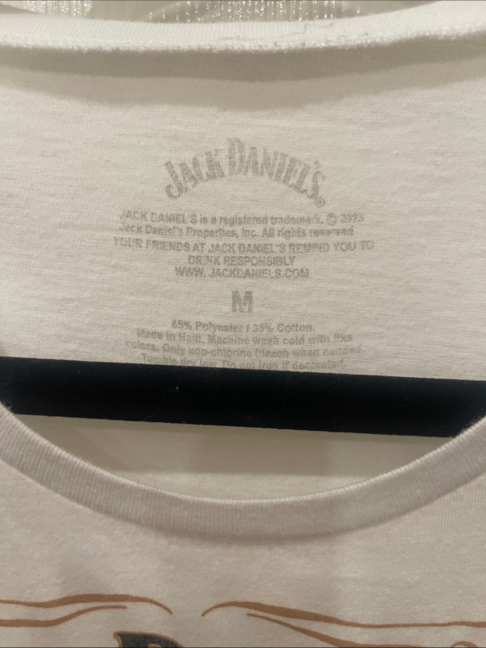 Jack Daniel's Tennessee Honey Women’s White Graphic Tank S:M - Picture 3 of 4